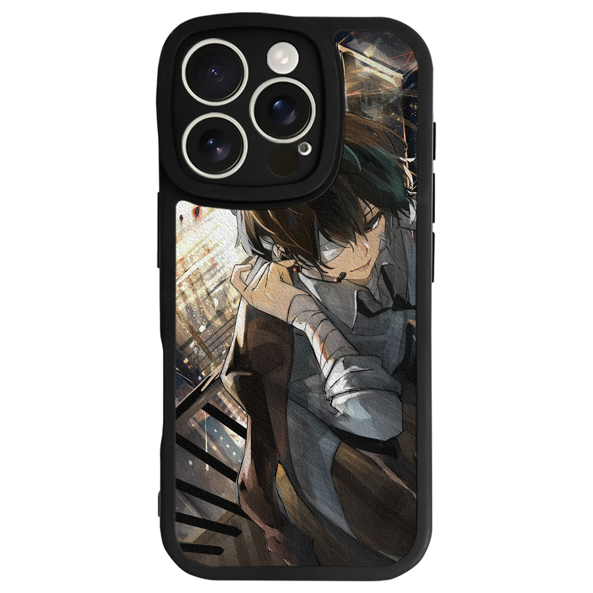 （画像用） 文豪ストレイドッグス Bungo Stray Dogs 【iPhone 16シリーズ対応】シリコンスマホケース（レザー調） 材質：シリコン